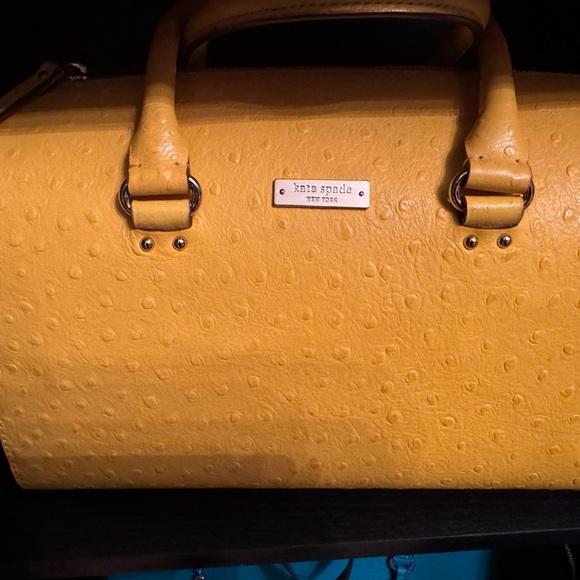 kate spade Handbags - Kate Spade Mustard Textured Leather Bag